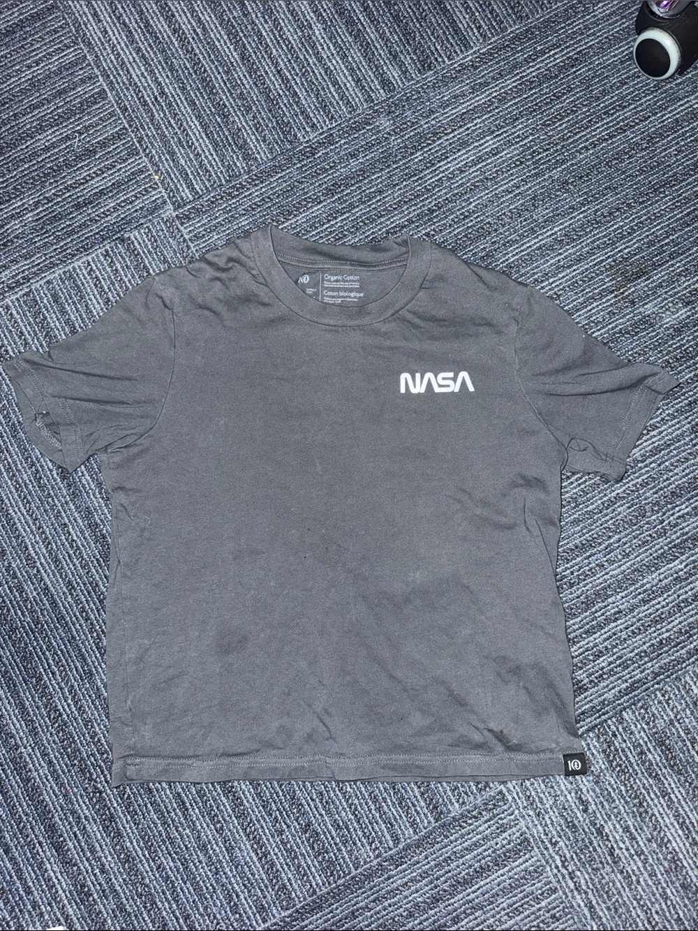 tentree Black NASA Crop Tee